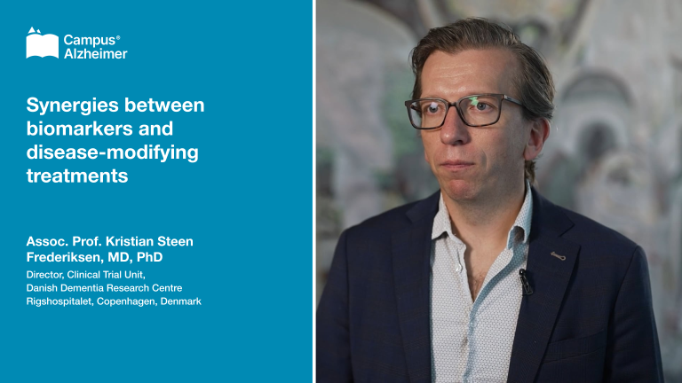 Synergies between biomarkers and disease-modifying treatments