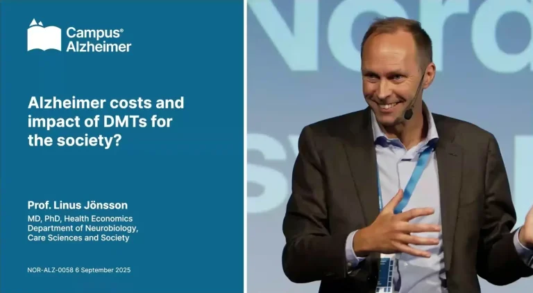 Alzheimers costs and impact of DMTs for the society